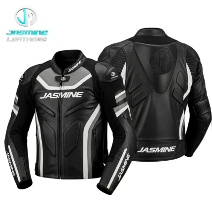 Monochrome Racing Leather Jacket
