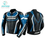 Blue Vector Racing Leather Jacket