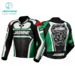 Emerald Crest Racing Leather Jacket