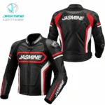 Red Vector Racing Leather Jacket