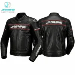 Shadow Red Racing Leather Jacket