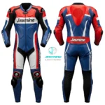 Velocity Blue Racing Leather Suit