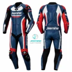 Vector Blue Racing Leather Suit