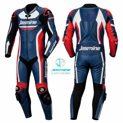 Vector Blue Racing Leather Suit