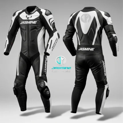 Monochrome Racing Leather Suit
