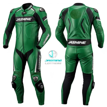 Emerald Racing Leather Suit