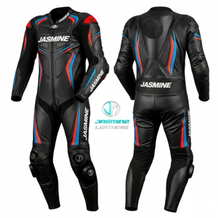 Neon Trace Racing Leather Suit