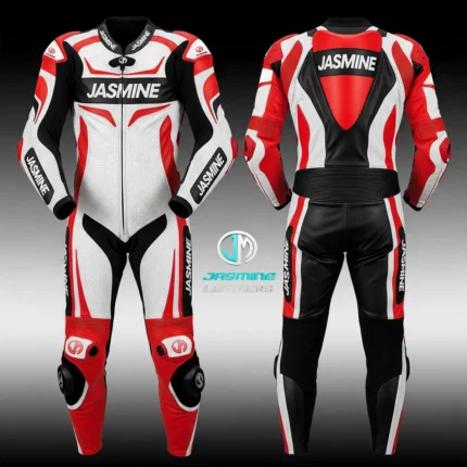 Scarlet Crest Racing Leather Suit
