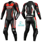 Tricolour Flash Racing Leather Suit