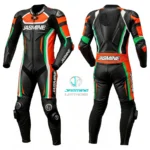 Orange Surge Racing Leather Suit